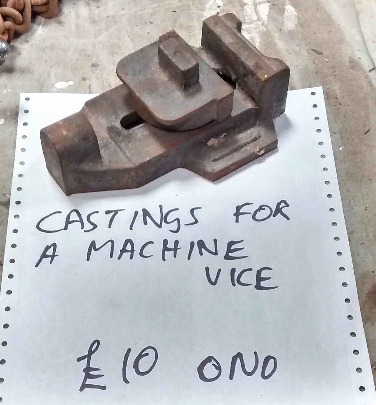 Casting for a Machine Vice